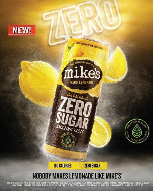 CrownDist's tweet image. Mike's Hard Lemonade is available in ZERO SUGAR options! 🍋

Same AMAZING taste 

#cheers #cdk #mikeshardlemonade  #zerosugar