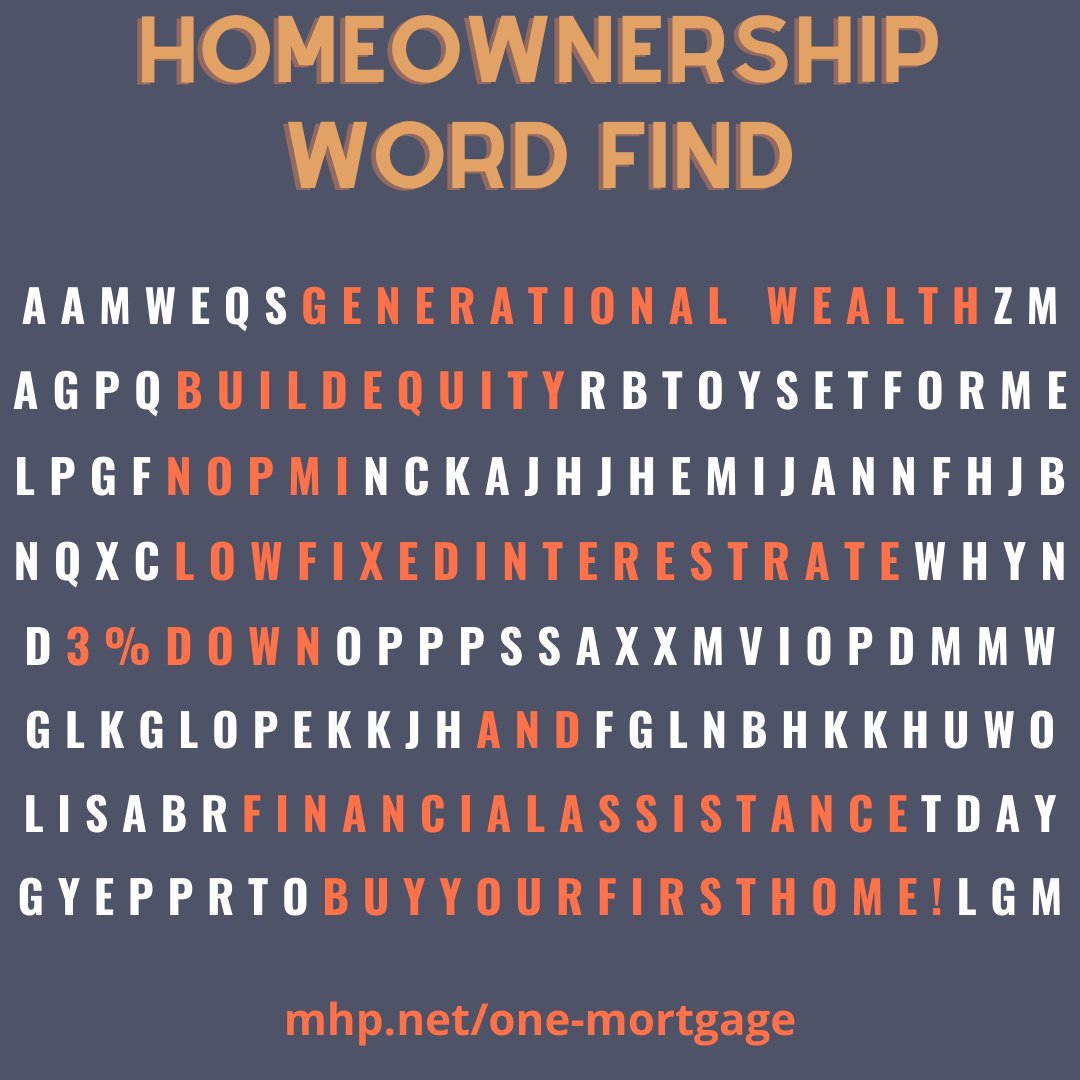 No need to search any further if you’re a first-time homebuyer. We’ve got the tools &amp; resources to set you on the path to homeownership. Wondering how much you can buy? Try out our ONE Mortgage calculator &amp; get started. mhp.net/one-mortgage #mortgage #mortgages #homeownership