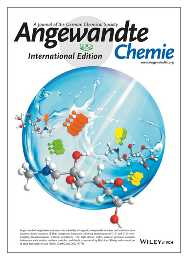 #OnTheCover Enforced Electronic-Donor-Acceptor Complex Formation in Water for Photochemical #CrossCoupling (Koenig) onlinelibrary.wiley.com/doi/10.1002/an… <a href="/ChemistryKoenig/">KoenigChemistry</a>