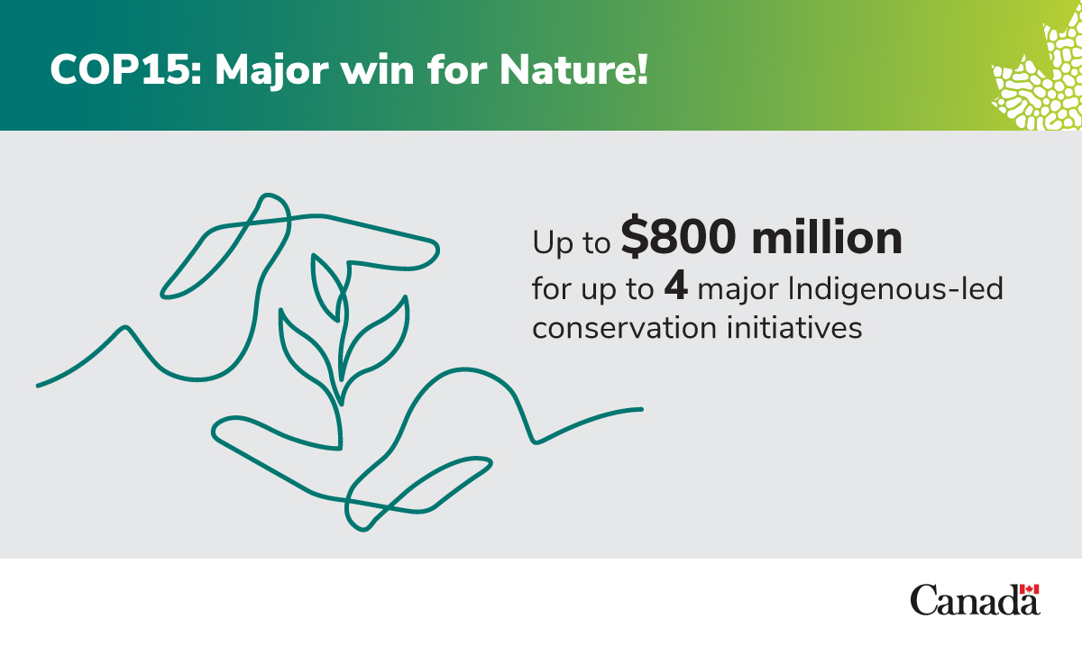 environmentca's tweet photo. #COP15 was a major win for #nature in Canada 🇨🇦 and around the world! 🌍 30x30! 

Check out some of the highlights: 

#ForNature #ProtectNature #biodiversity #NatureOnTheHill https://t.co/x2vv7hit8a