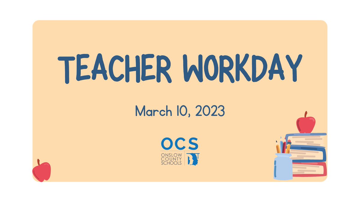 Reminder: There is no school tomorrow for students on the traditional calendar!