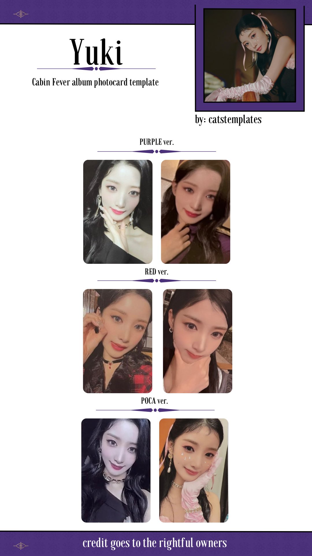 PURPLE KISS Cabin Fever 特典トレカ ユキ PURPLE KISS 