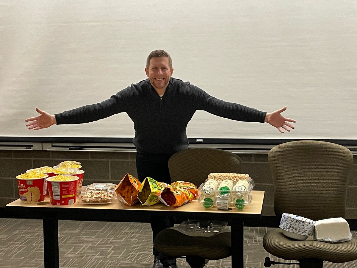 Me to my class:

Reminder, I'd love your honest and constructive feedback on the course and my teaching! 

On an unrelated note - who wants a movie day with popcorn and treats?