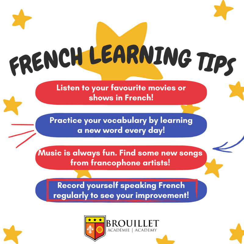 Some very helpful #french learning tips for your #frenchimmersion student!