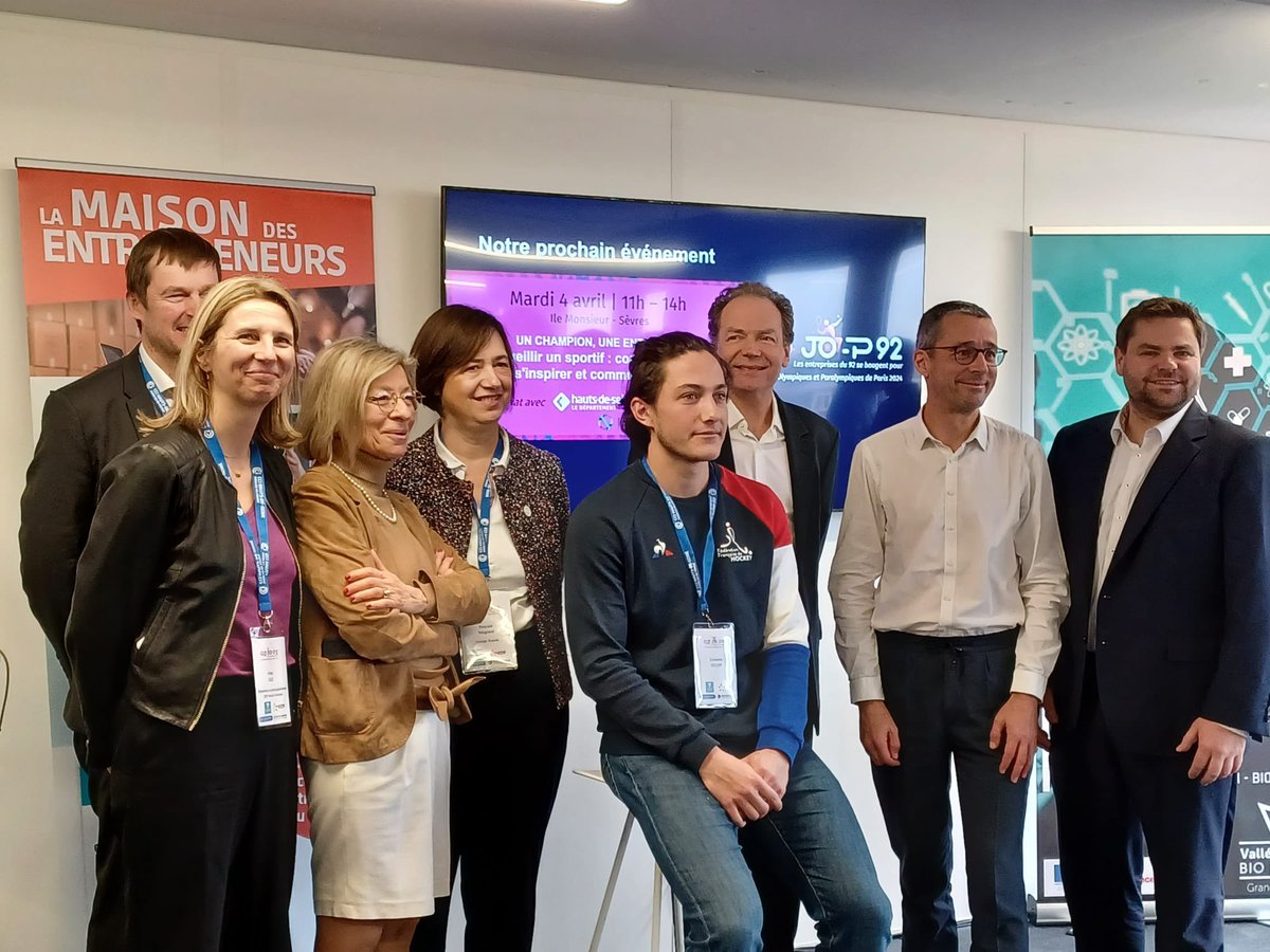 MaginotPascale's tweet image. L’engagement des collaborateurs pour #ObjectifParis2024 🇫🇷🇫🇷Partage d’expérience des entreprises mobilisées auprès des entrepreneurs du @CCI_92 @Fontenay92 @vallee_sud @maTournaire et témoignage d’un jeune sportif de @FF_Hockey 👏👏👏🇫🇷🇫🇷@pldeguillebon #OrangeEvents 🧡