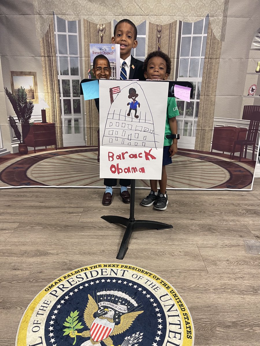 BlessedPalm's tweet photo. My son “PJ” made a presentation ⁦@Standrewsfp⁩ and he did a tremendous job as ⁦@BarackObama⁩ He thinks they have the same ears and #lookalike Because of ⁦@BarackObama⁩ he wants to be #President #Thanks #education #empowerment #proud #achievement #greatteacher https://t.co/vEK9MXgaXv
