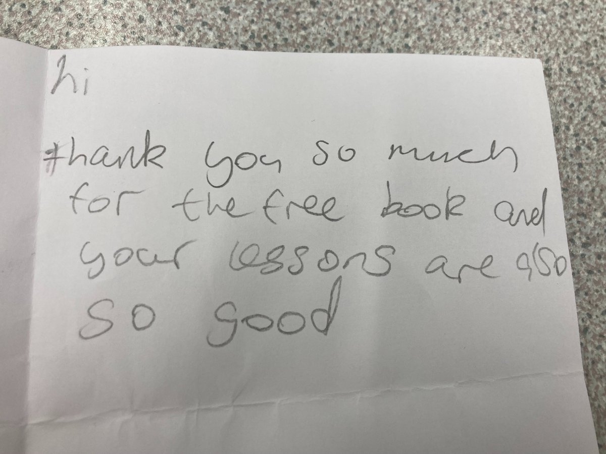 So lovely to get these cards from a brilliant S1 class today - showing how much their library means to them and that free books are cool!  @CILIPScotland @GreatSchLibs  #readingmatters