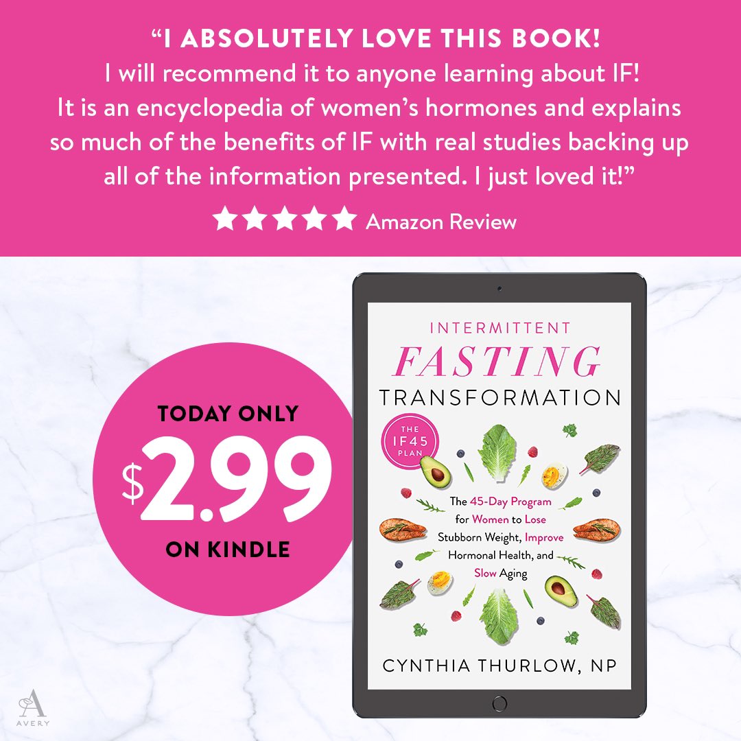 _CynthiaThurlow's tweet image. BIG NEWS! Today only, get my book for only $2.99 on Kindle! If you’ve been wanting to get into IF, this is your sign! 
shorturl.at/hjBEW

#kindlebooks #IntermittentFasting #metabolicflexibility #FlashSale