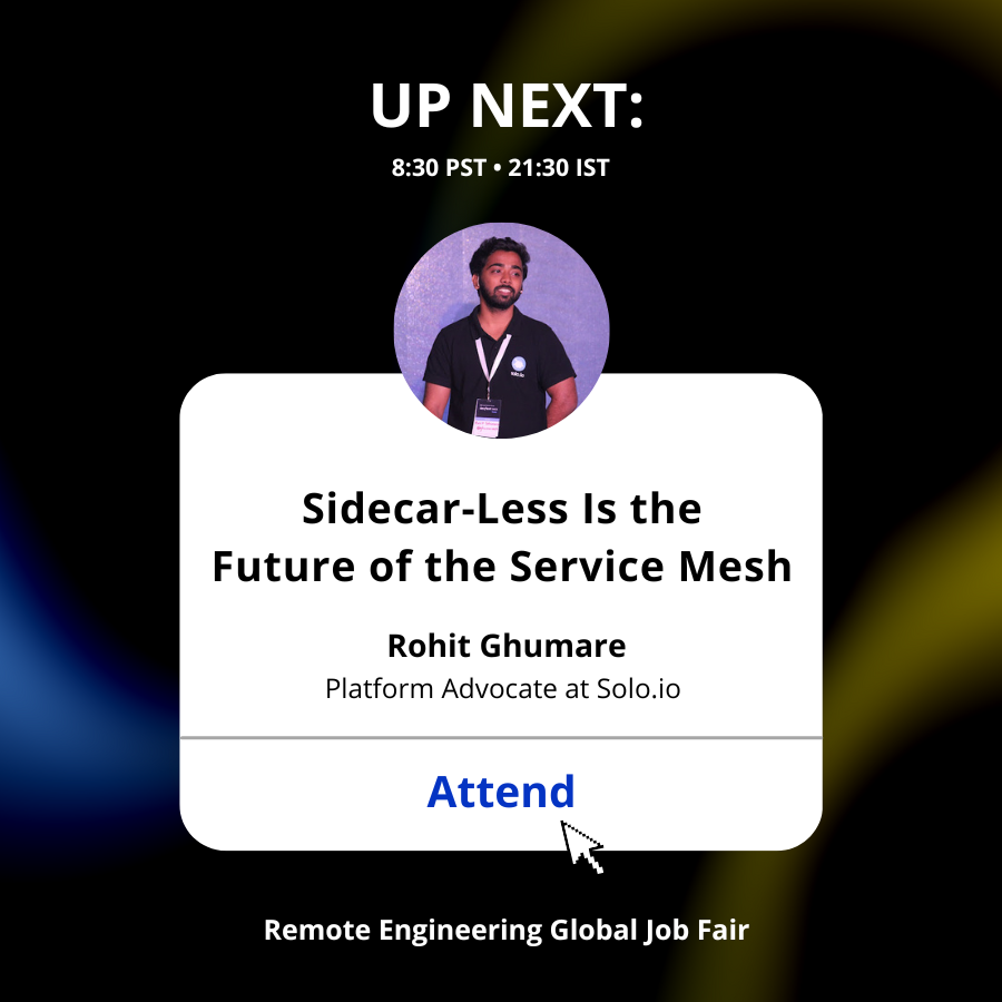 🎙 ARE YOU READY for our FIRST speaker?! @ghumare64 is first on stage in an hour. He'll be talking about the latest release from @soloio_inc - The Ambient Mesh - that’s set to revolutionize the way we think about sidebar complexity! Tune in now 👇🏼 🔗m.arc.dev/Rohit