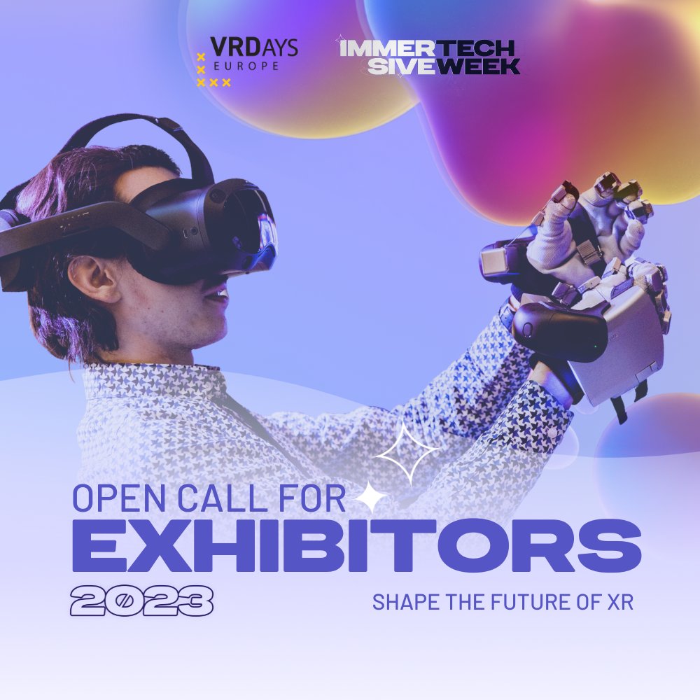 📣 Calling all tech innovators! 🔍
Are you ready to showcase your amazing technology to the world? 🌎
#ImmersiveTechWeek is seeking new exhibitors to join them in pushing the boundaries of #immersive tech 🚀💻🎮👀

Get in touch using the following link: lnkd.in/ew_nCb2s