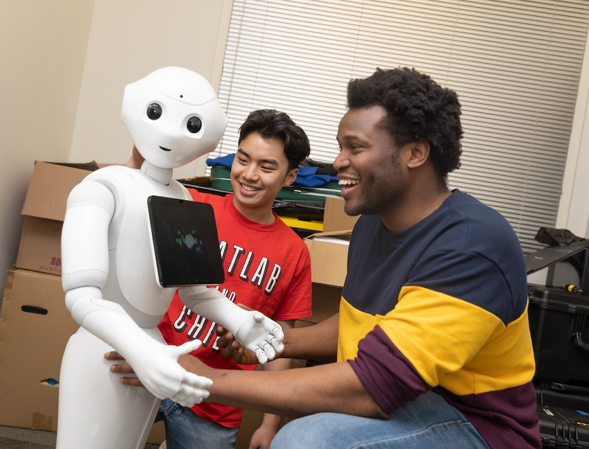 mlatgt's tweet photo. Artificial intelligence is taking robotics research to new heights. @GeorgiaTech experts will present their work with bots that are quick, agile, and collaborative at the @HRI_Conference, March 13-16. Explore the GT roboticists working in #AI now.

https://t.co/DajdSdVR40 https://t.co/xEf3nrlLca