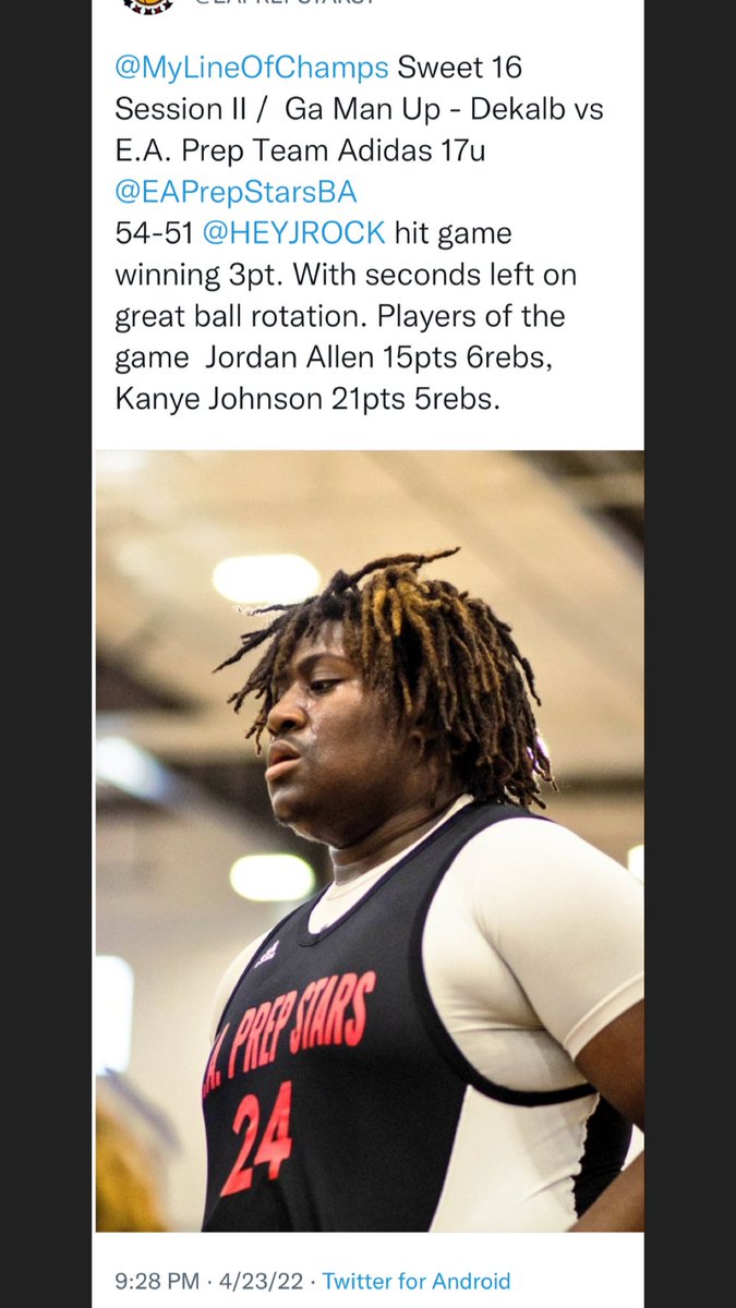 E.A. Prep Stars Coach B.A. tweet media