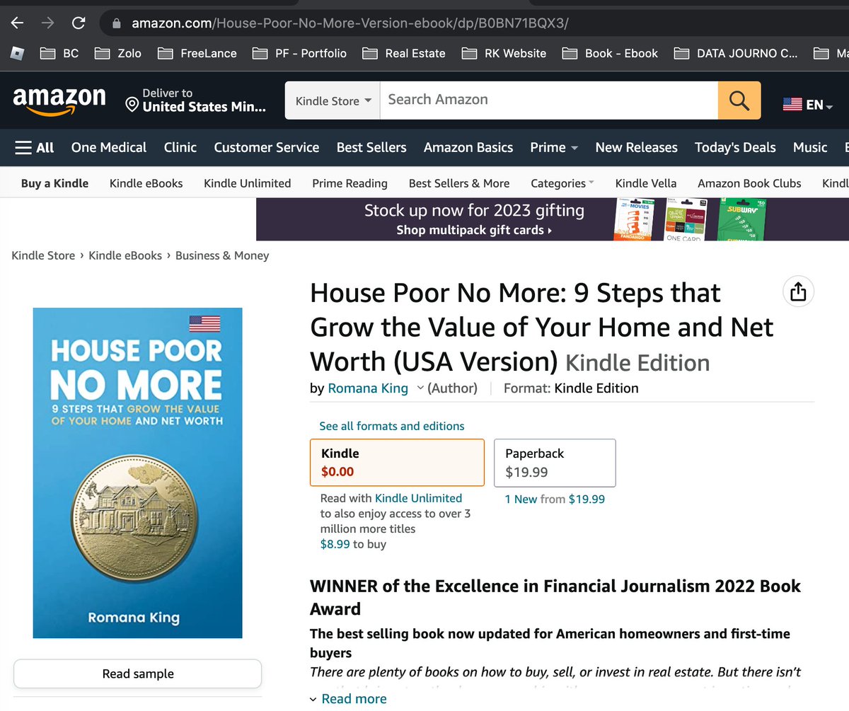 Just launched the USA version of my award-winning book, House Poor No More: 9 Steps that Grow the Value of Your Home and Net Worth!!

amazon.com/House-Poor-No-…