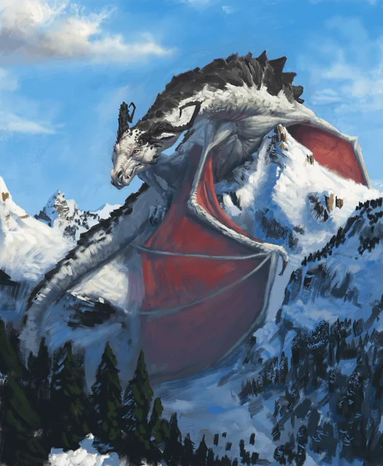 Albino Dragon by Alex Kuhn 