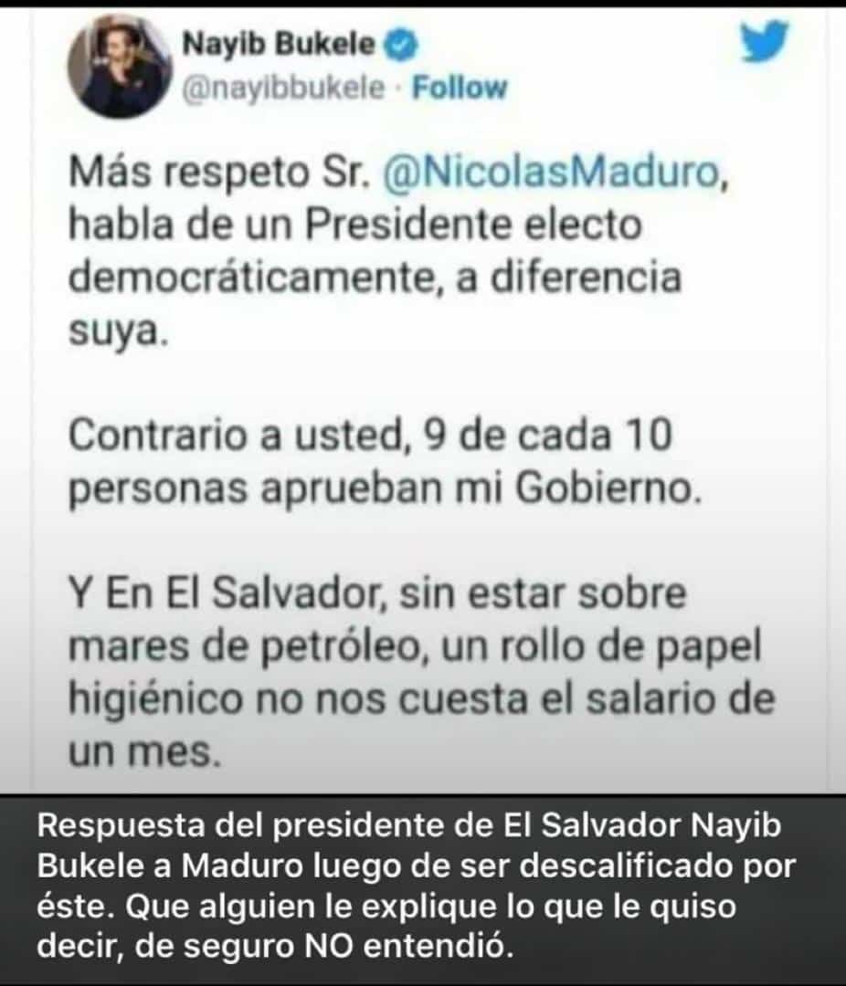De Bukele a Maduro