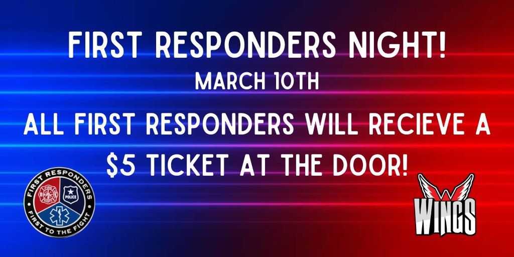 Aberdeen Wings on Twitter "Just a reminder that tonight is First Responders night! All first