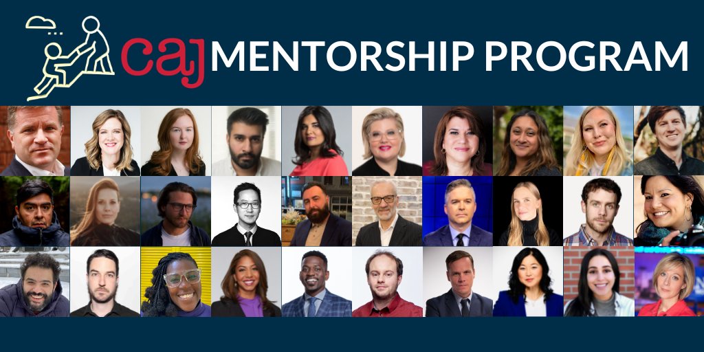 📢THE CAJ MENTORSHIP PROGRAM IS BACK! For our eight round (!), we are once again bringing you 30 of Canada's top journalists. ANYONE — student journalists, those starting their career, those decades in their career — can apply. Apply by March 28! caj.ca/mentorship