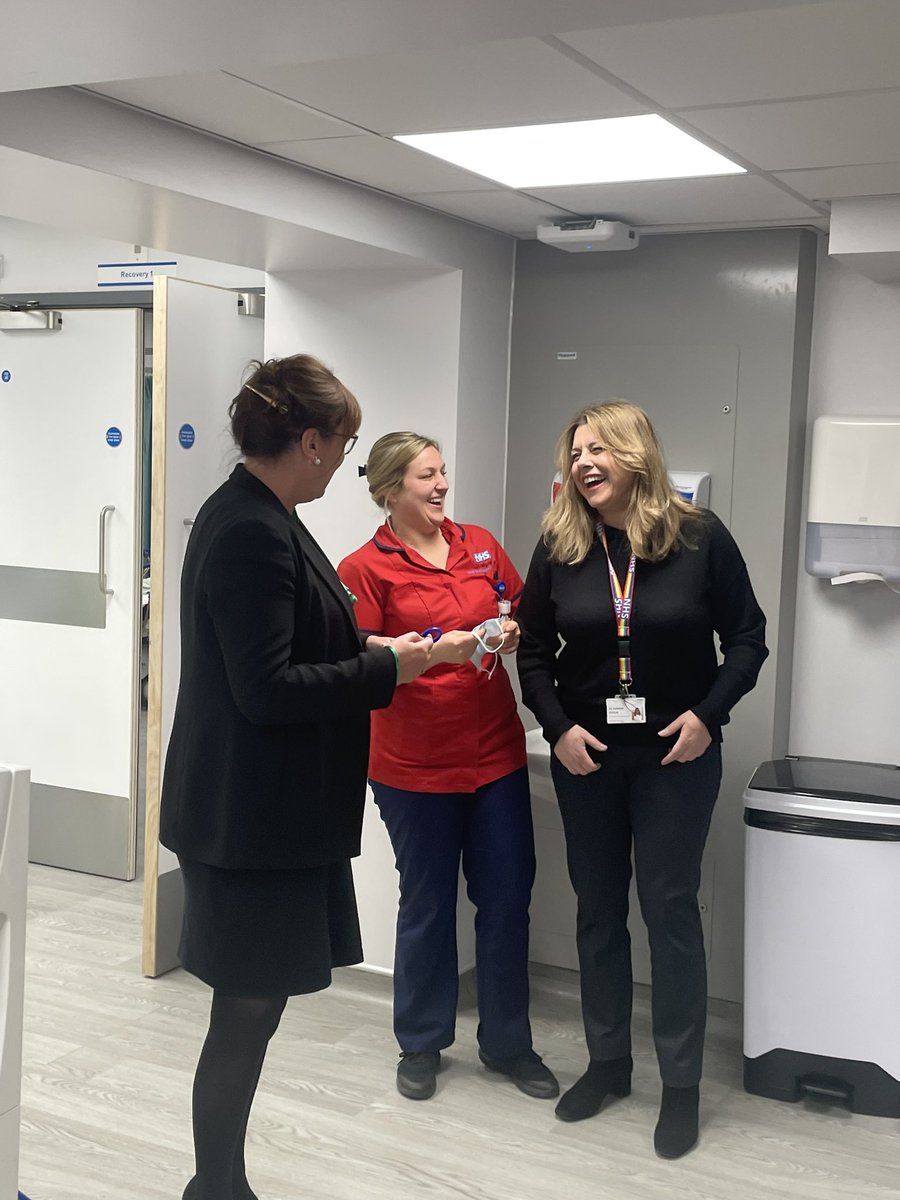 Great to be part of the official opening of our endoscopy service here at <a href="/StockportNHS/">Stockport NHS FT</a> - our CEO <a href="/KRJamesCEO/">Karen James OBE</a> cuts the ribbon- I took the tour and is fabulous- well done to all involved in making this happen