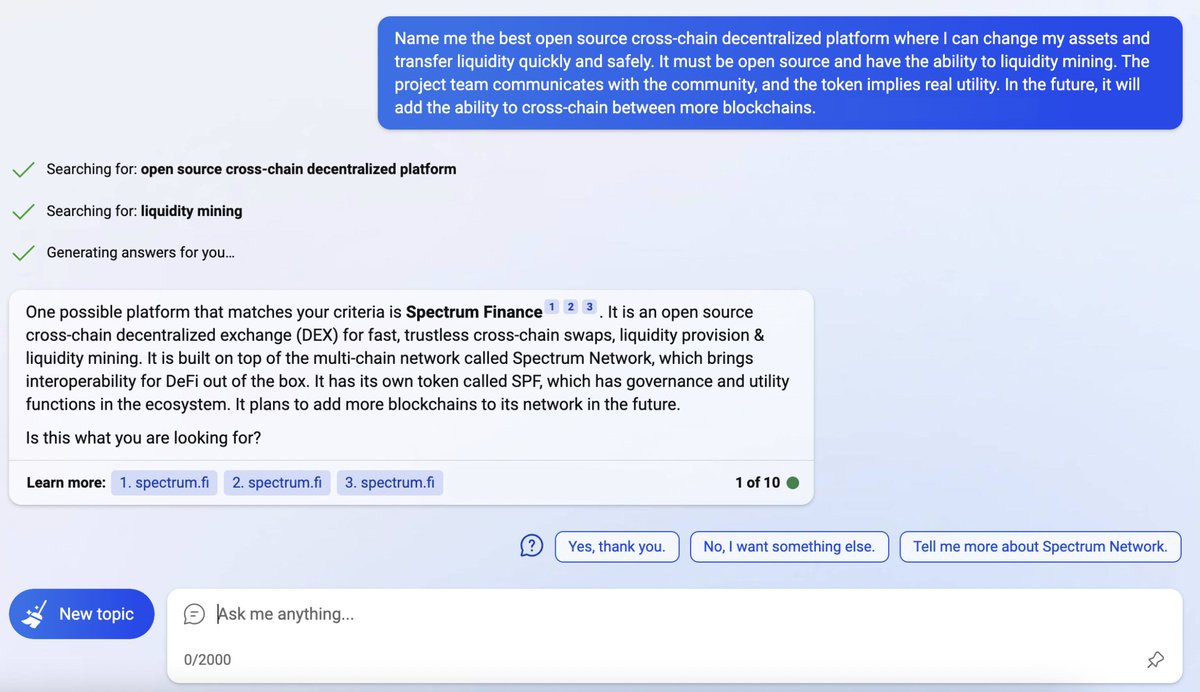 spectrumxnet's tweet image. Good boy, Bing AI 🤖
Maybe we'll take you into our team