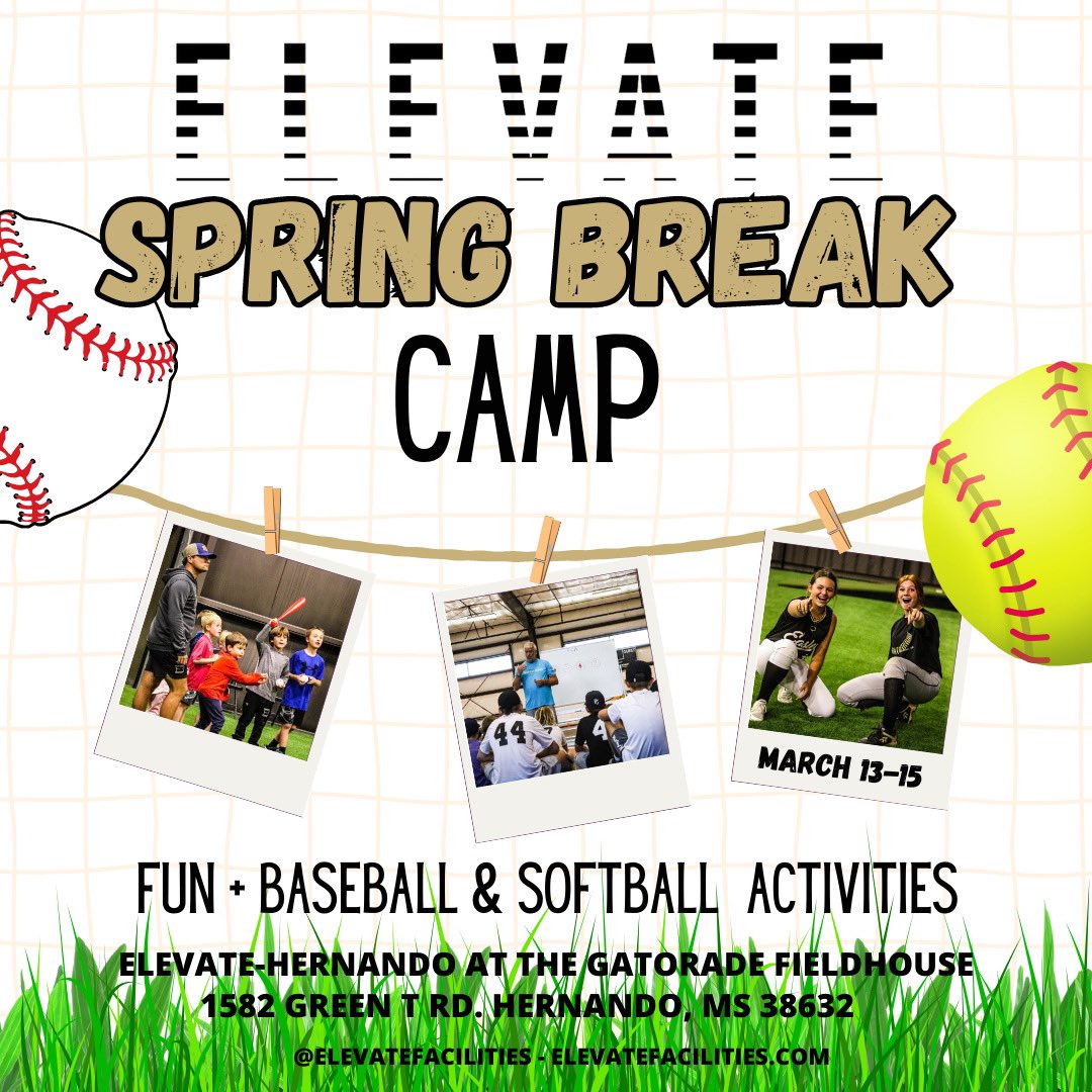 Looking forward to having fun with the kids next week at Elevate Spring Break Camp!! Let's go!!!   ⚾️🥎💪👊🏻