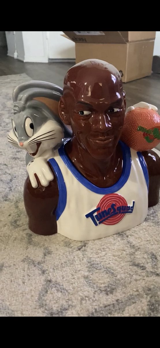 My Michael Jordan Space Jam cookie jar.