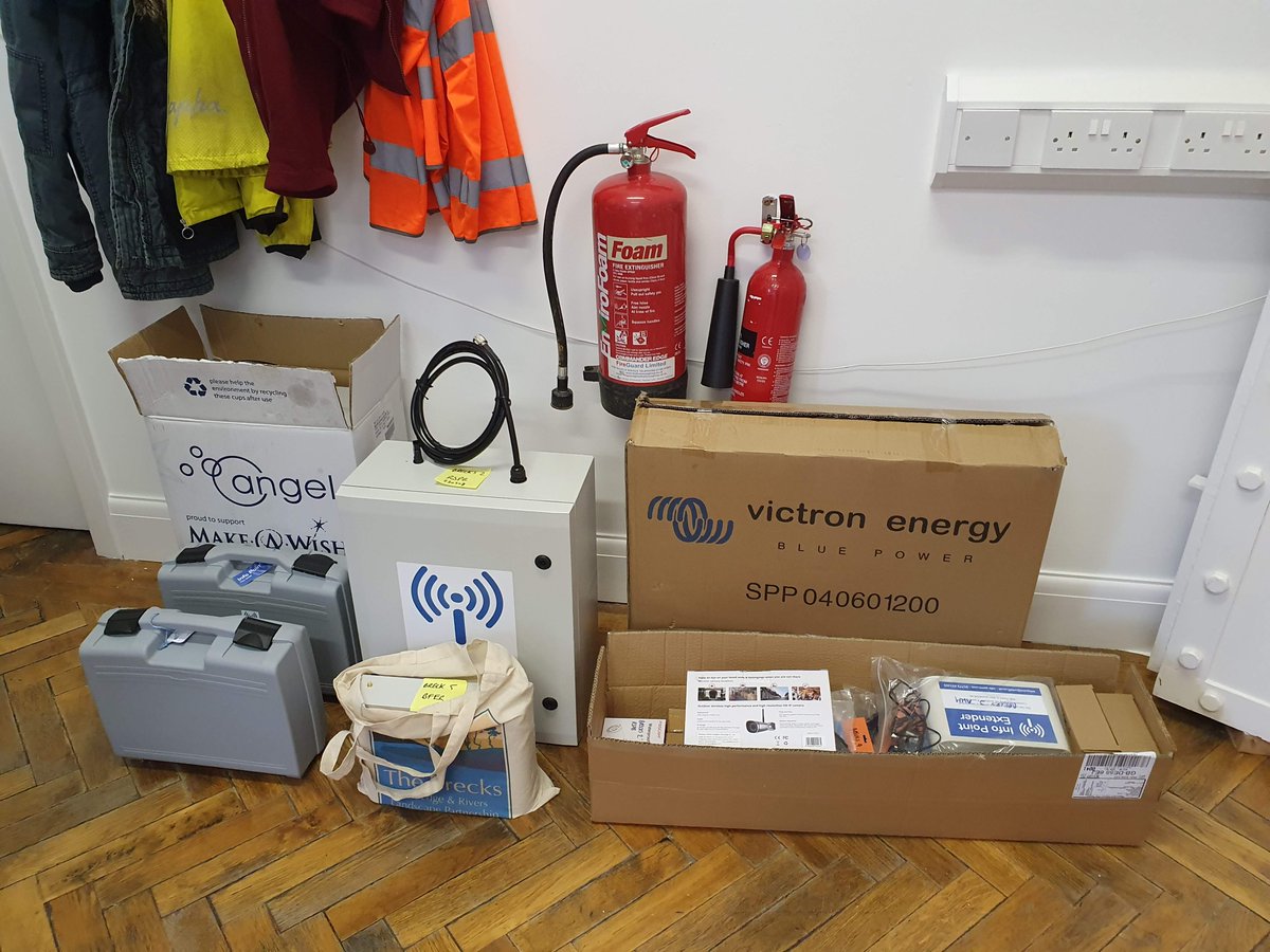 A bundle of Info Point kit safely delivered to <a href="/wessexarch/">Wessex Archaeology</a> (despite the snowy weather) all ready to be distributed to <a href="/TheBrecksLP/">The Brecks Fen Edge & Rivers Landscape Partnership</a> partners