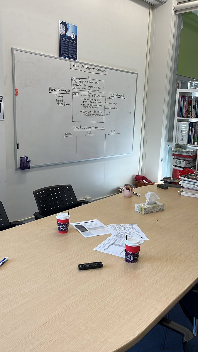 SherEdKnowledge's tweet image. Coffee, curriculum and connections, the magic ingredients for constructing an amazing new unit. We’re ready to get started!