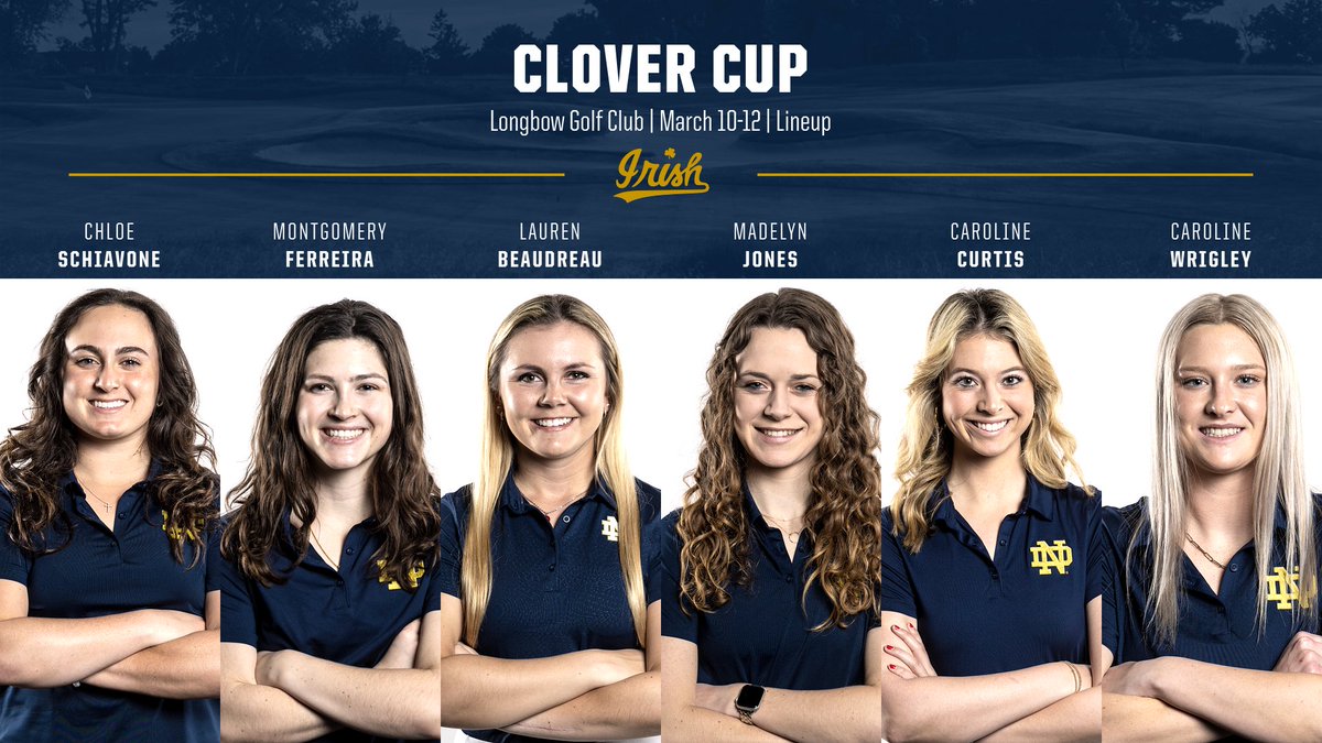 The Irish are back as they are hosting the Clover Cup in Mesa, AZ this weekend!

📍Longbow Golf Club - Mesa, AZ
📅 March 10-12
📊 bit.ly/3La3G0g

#GoIrish