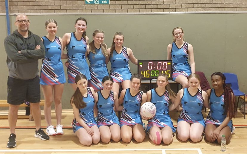 Stewarton_Acad's tweet photo. They’ve only gone and done it. Scottish Cup Finalists for senior netball. Amazing game this afternoon, what a comeback. Best of luck in next week’s final. 🏆 https://t.co/GnydHeMHOO