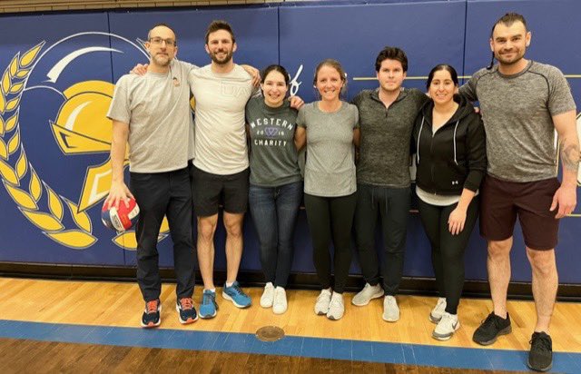 And the winners of the staff student volleyball game are….