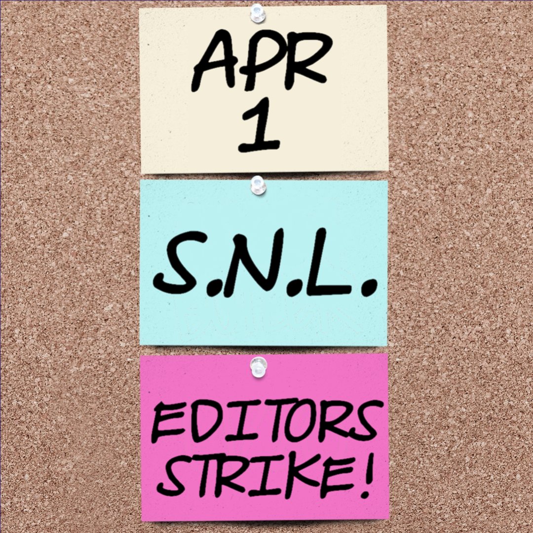 On 4/1, our crew will have either a contract or a picket line at #SNL.