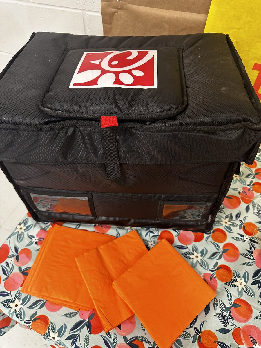 Orange You Glad It’s Spring Break!! Thank you <a href="/ChickfilA/">Chick-fil-A, Inc.</a> for donating to @freedomvolusia! Our teachers and staff were so happy for this yummy treat on our last day with students before break! 🧡🍊🧡