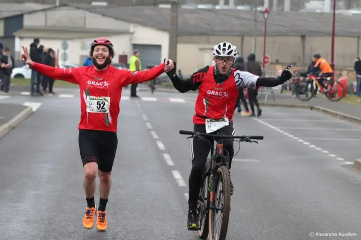 🔥 La joie immense d'un sport à 2 ! #Ardennes #bikeandrun #courseapied #sport #running