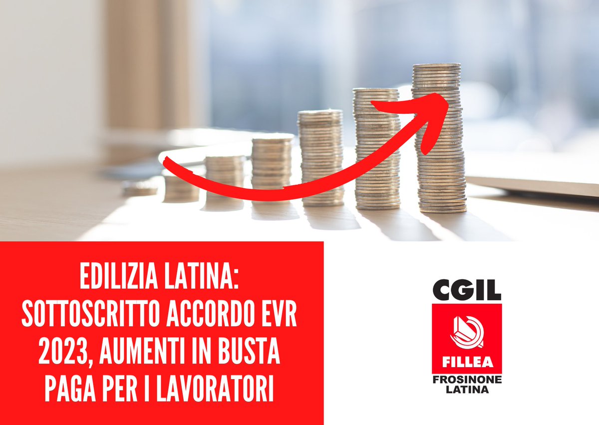Fillea_Cgil's tweet photo. #edilizialatina nella giornata di ieri - 8 marzo 2023 - è stato sottoscritto l’accordo sull’#EVR 2023 #ElementoVariabileRetribuzione con aumenti in busta paga per i lavoratori 👉https://t.co/AOcCVkCNCR

#filleacgilfrosinonelatina https://t.co/R2GwEEzwlu