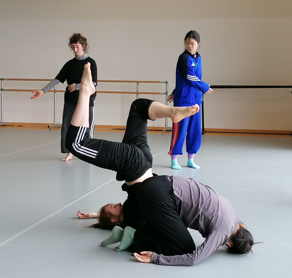 LizRocheCompany's tweet photo. What a wild and wonderful few days down at @IWorldAcademy @UL this week for our #Choreography &amp; #Composition workshop! 🎻🔥🎸 Can you spot yourself in any of our actions shots? 

Thank you Dr. Eoin Callery &amp; Dr. Jenny Roche for helping us bring this one together! @artscouncil_ie https://t.co/rjQJvCq20E
