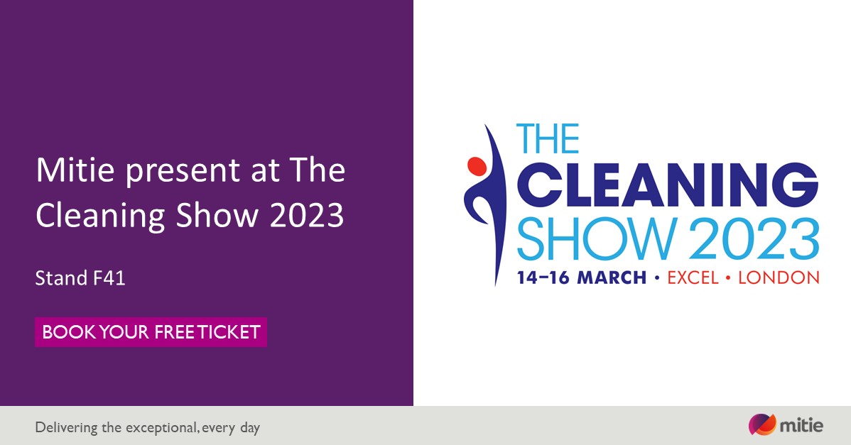 We look forward to exhibiting at @TheCleaningShow 2023.

You will find us at stand F41, showcasing how the #ScienceOfService enables Mitie to utilise data and technology to deliver a high #CleaningService for our clients.

Book your free ticket today: wearemit.ie/XtP050NekwG