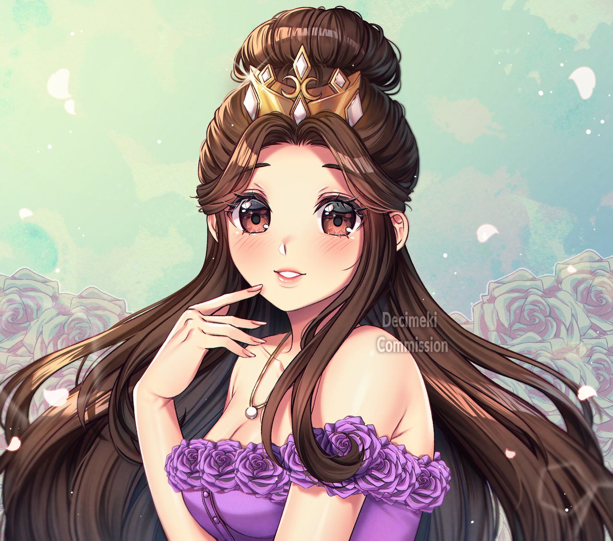 Decimekii's tweet photo. Spring is here 🌸💫
Commission belong to @florencw_ 
#commissionart https://t.co/SdA5EGZDeF