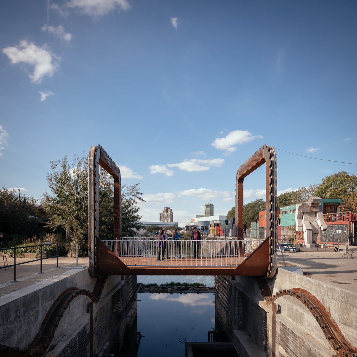 Cody Dock Rolling Bridge, designed with <a href="/TomRandallPage/">thomas randall-page</a> and fabricated by <a href="/cake_industries/">Cake Industries</a> won The Bridges Design Award at the Bridge Awards last night.

Congratulations to the design team.
