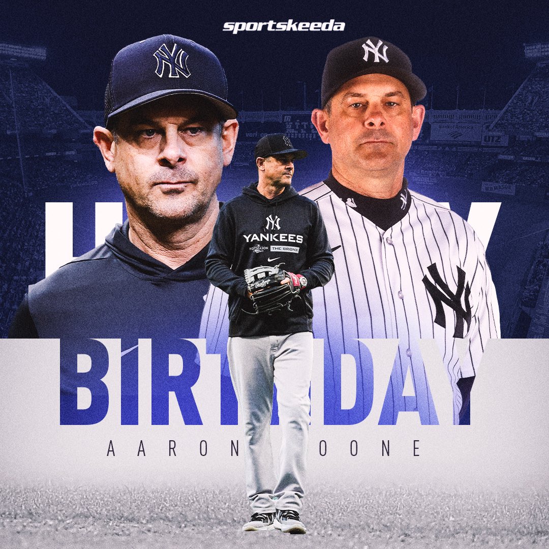 Happy Birthday to current manager for the New York Yankees and former All-Star INF, Aaron Boone    