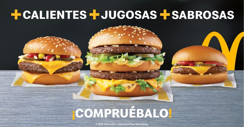 mcdonaldspa's tweet image. 👌🏾 Estas hamburguesas están esperando que vayas por ellas a comprobar que #LoBuenoSePoneMejor 👀 ¿Ya fuiste a probarlas?
#LoBuenoSePoneMejor