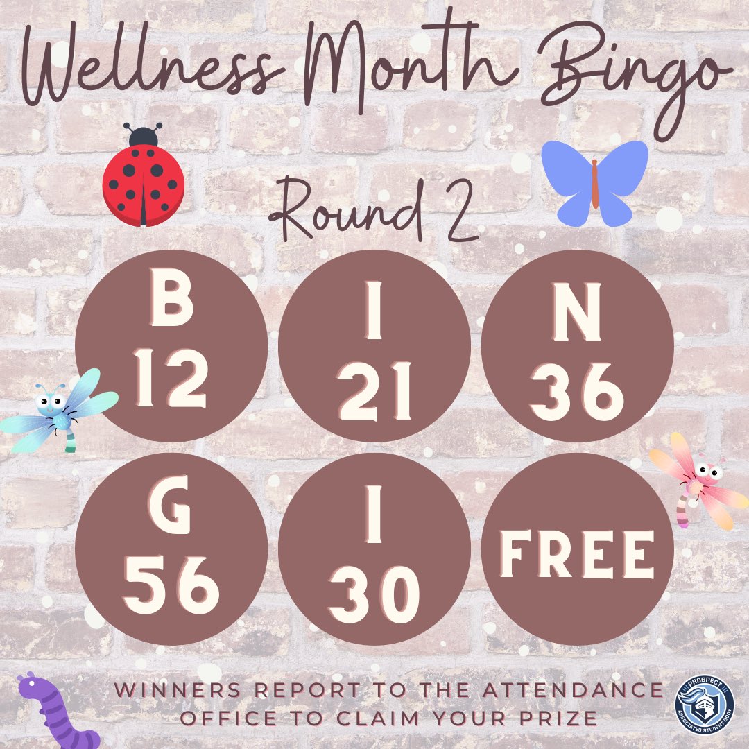 ProspectASB's tweet image. Round 2 BINGO numbers!  Check your BINGO card.  Good luck!