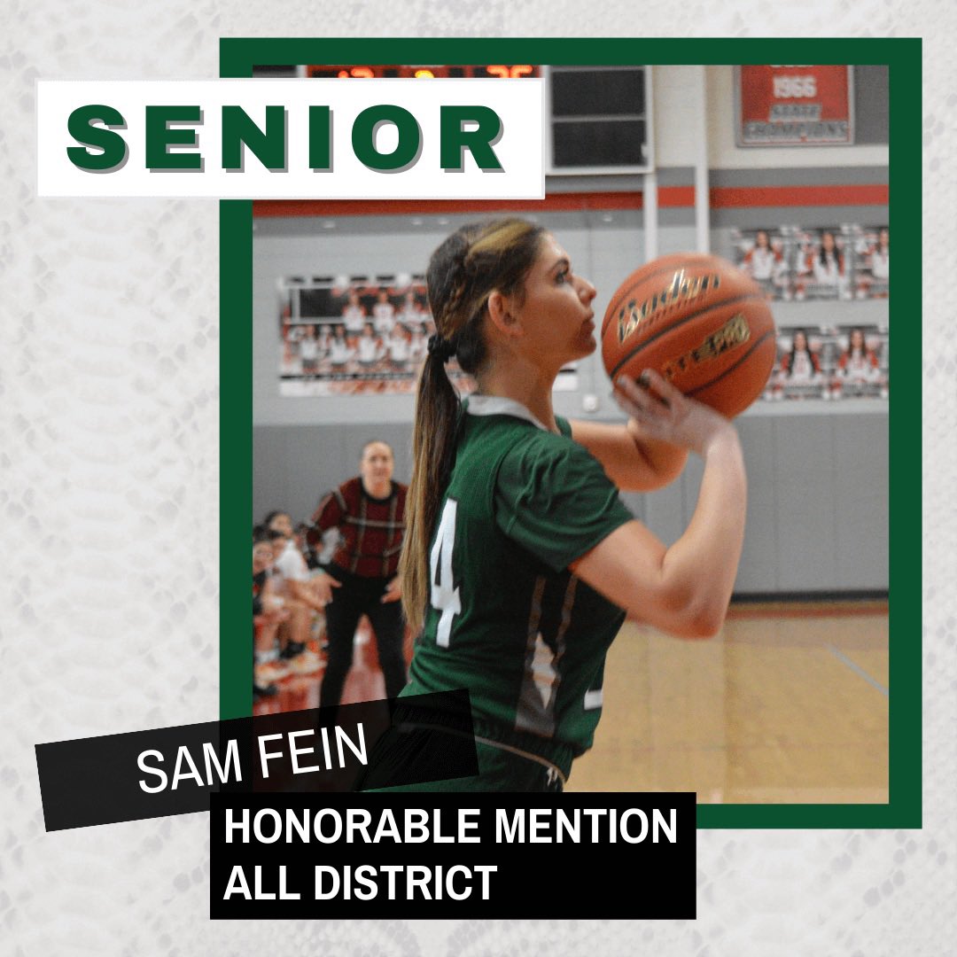 Congrats to Sam Fein on being named All District Honorable Mention! We are so proud of you! 
#StrikeEm #RunAsOne 🏀🐍

<a href="/Rattlersports/">Rattler Sports</a> <a href="/reaganwayrhs/">Reagan High School</a> <a href="/ACH_GBB/">Alamo City Hoops GBB</a>