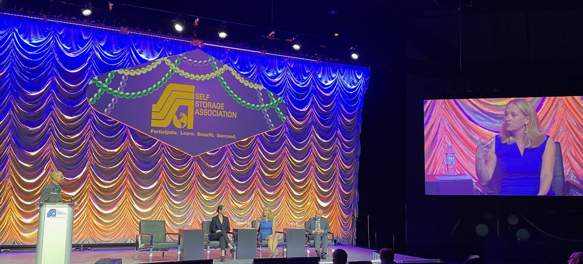 SelfStorageAssn's tweet photo. The #SSASpring23 opening panel discussion delves into the demand for self storage. The 2023 SSA Self Storage Demand study is now available for attendees in New Orleans. https://t.co/tYWXVcvHb9