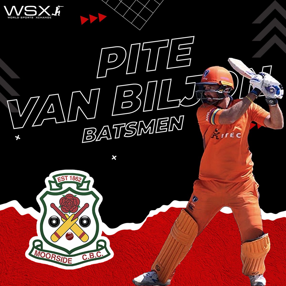 ✍️ Pite van Biljon has joined <a href="/MoorsideCBC/">Moorside C&BC</a> for the 2023 season ☀️ 🟠🟠 #WSX #WSXCricket #Cricket #Agent #Sport