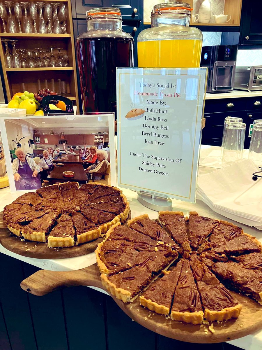KerryMatlock3's tweet photo. #nationalpieweek  Today Has Been Full To The Brim With PIE! Chef Jerry Made A Layered Breakfast Pie And I Joined The Residents In Baking Club And We Made Home Made Pecan Pies For Afternoon Social! #signatureofbanstead #ilovemyjob @StuartKeown @SignatureSL @Sue_D_Martin @TJuckes https://t.co/L9dhxl6zKE