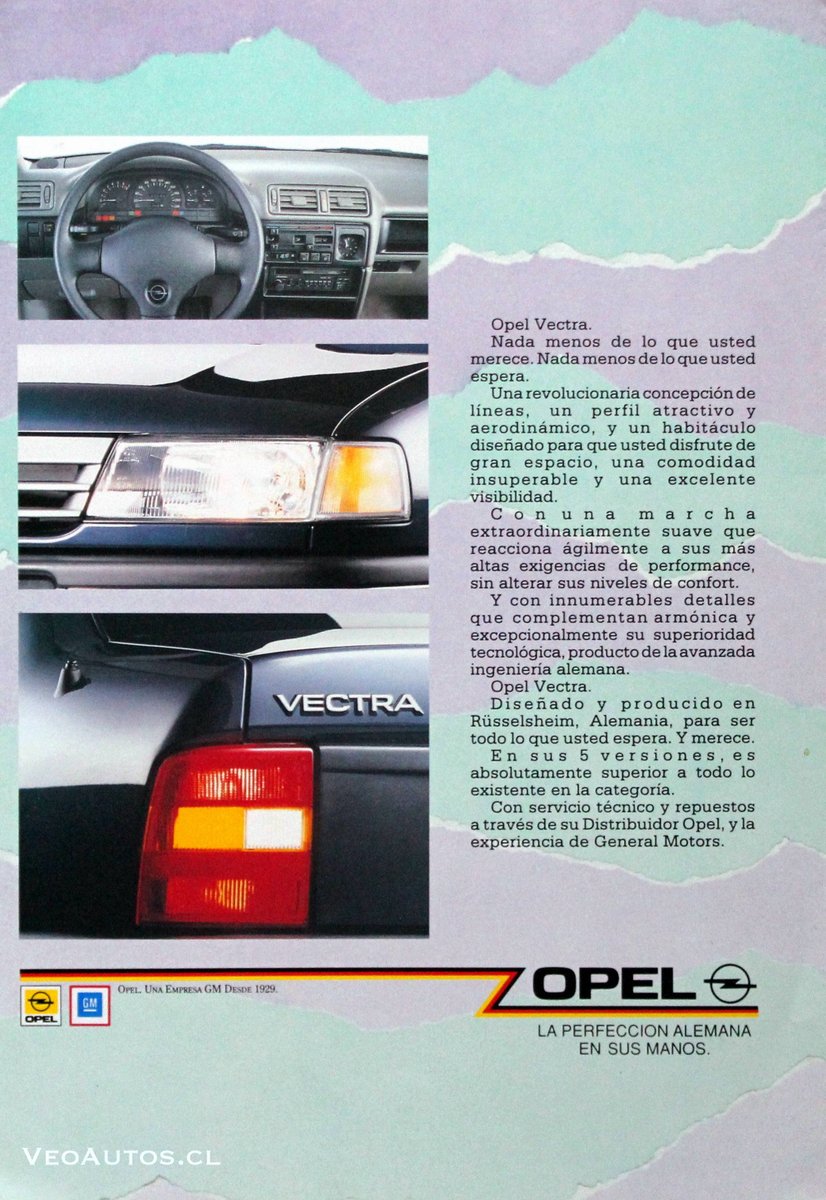 VeoAutos's tweet photo. #Veoautosdeldía Opel Vectra A Chile 1991. Ingresa al país en noviembre de 1990, totalizando 4.667 unidades vendidas entre los años 1990 y 1995
Link para ampliar ➤https://t.co/gbu4WiDBOZ
#opelvectra #vectraA #opel @Opel_Chile @addict_car @thecarfactoids @RiveraNotario @Opel https://t.co/anjUvCLe3o
