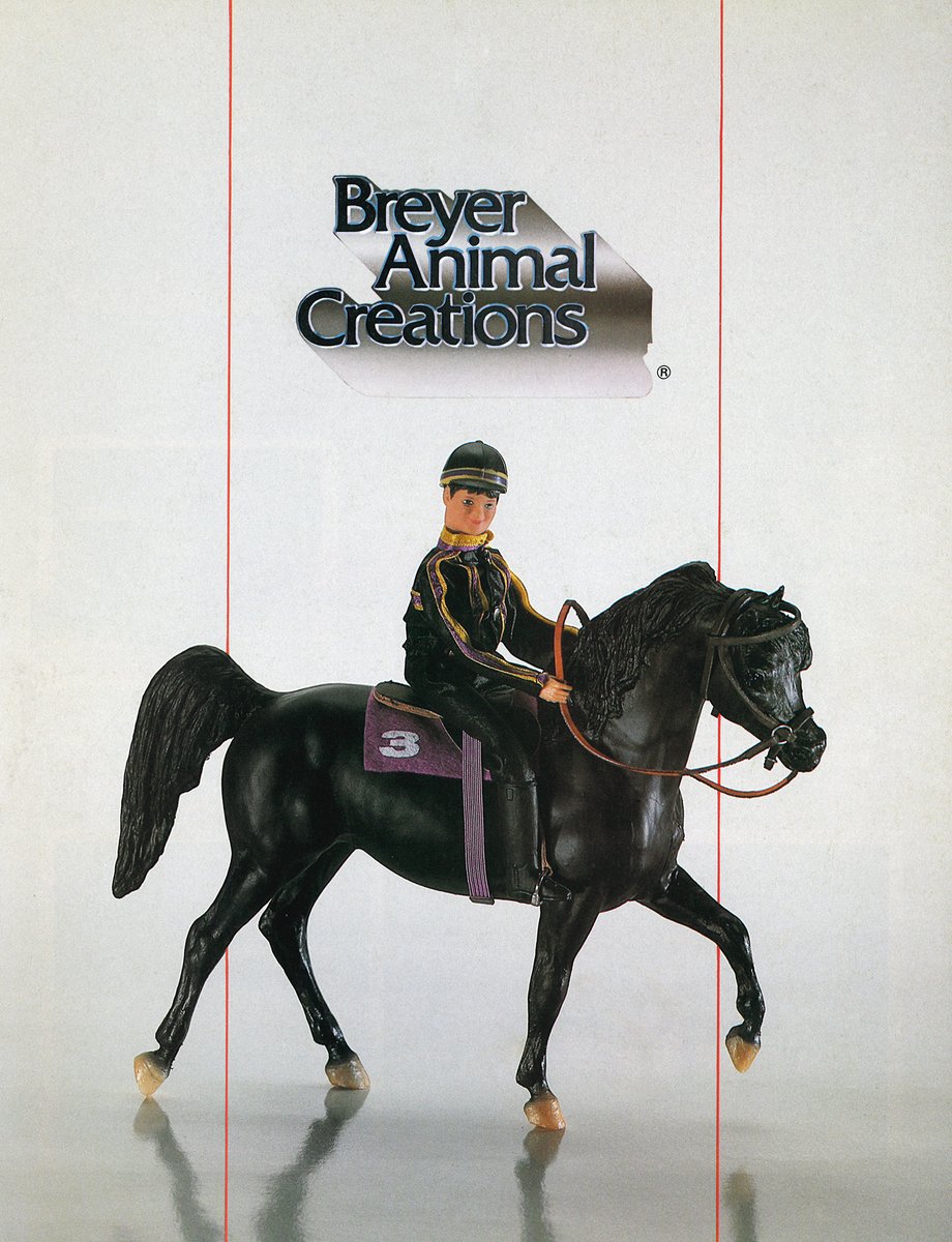 Happy #ThrowbackThursday! Literary heroes have long been a part of the Breyer stable, including Walter Farley's The Black Stallion. 📚 1982's The Black Stallion and Alec Gift Set was featured on the cover of that year's Breyer Dealer Catalog.