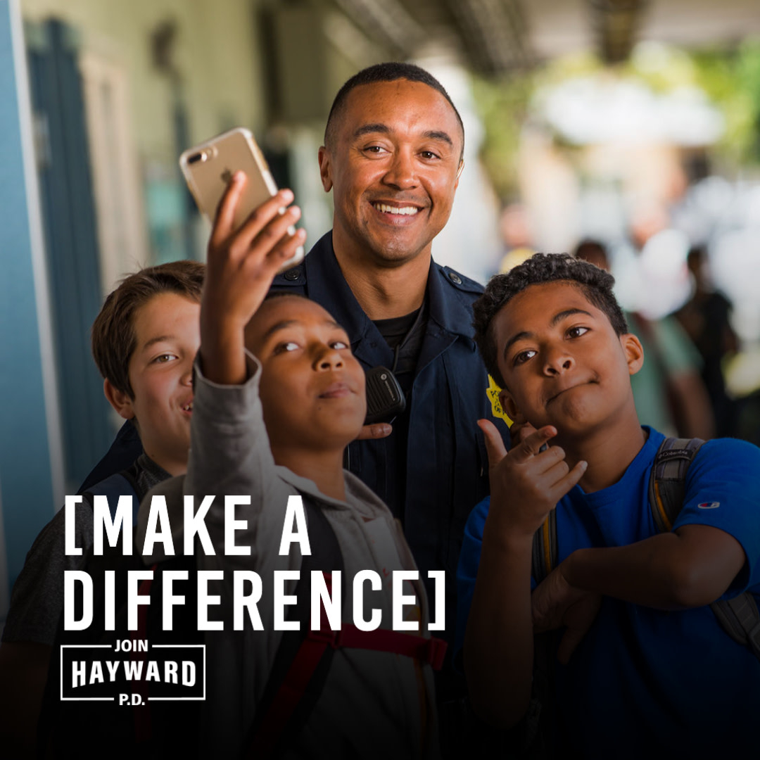 Make a difference in the Hayward community as a Police Officer. With up to a $20k bonus for Trainee, Academy Grads and Laterals- now is the time to join the Hayward Police Department. Apply today by visiting joinhaywardpd.com #JoinHaywardPD #HaywardPD #HaywardCA #Hayward