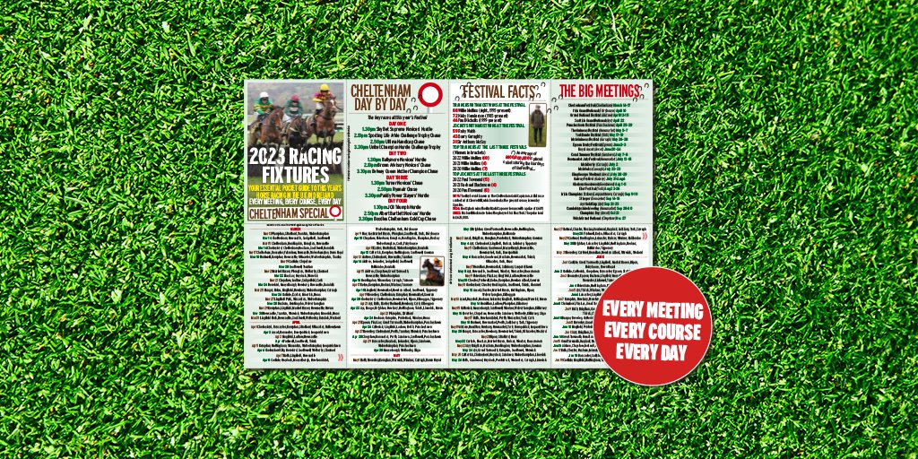 Don't miss your free 2023 racing pocket guide PLUS your essential guide to Cheltenham inside tomorrow's Daily Mirror.