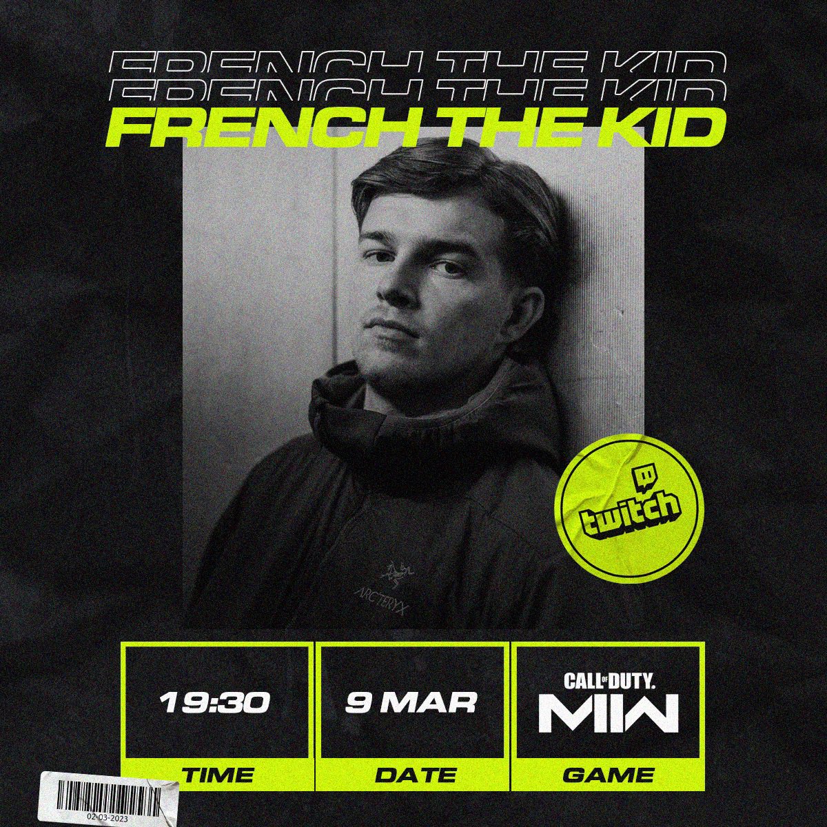Join me on twitch tonight 🤝 let’s get it 💙 

twitch.tv/frenchthekid1
<a href="/Twitch/">Twitch</a> <a href="/CallofDuty/">Call of Duty</a> <a href="/CallofDutyUK/">Call of Duty UK</a> <a href="/Activision/">Activision</a>